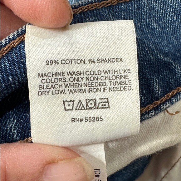 Express Women’s denim mini  skirt Sz 10 High Rise - Picture 11 of 11